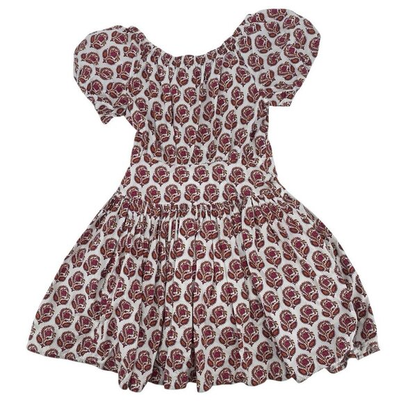 J. Crew Size 6 Drop Waist Cotton Poplin Mini Dress Bouquet Block Print BR444 - Picture 2 of 15